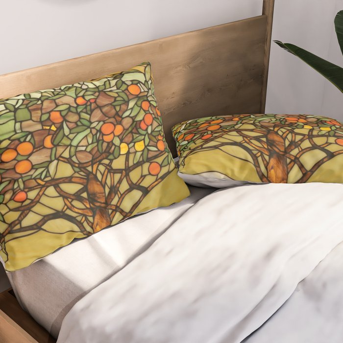 Louis Comfort Tiffany - Decorative stained glass 6. Pillow Sham Gallery Image 2