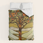 Louis Comfort Tiffany - Decorative stained glass 6. Duvet Cover Gallery Image 6