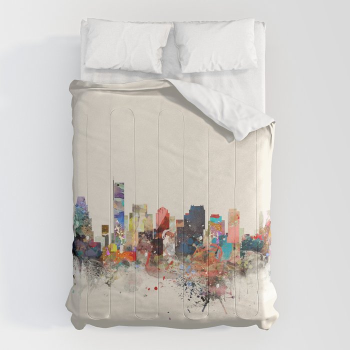 boston skyline Comforter Gallery Image 1