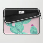 Cactus with pink flowers Laptop Sleeve Gallery Image 2