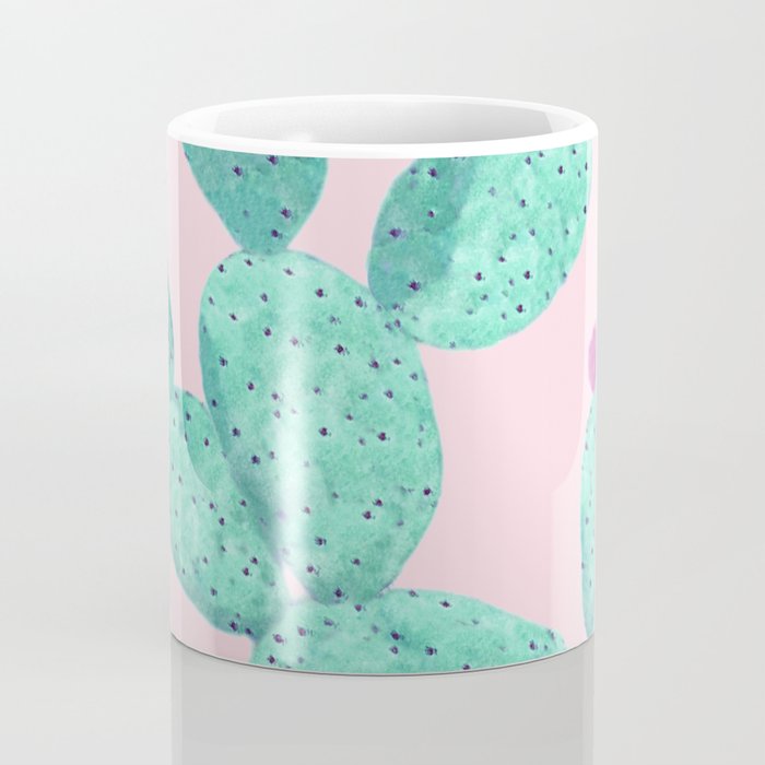 Cactus with pink flowers Coffee Mug Gallery Image 4