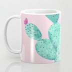Cactus with pink flowers Coffee Mug Gallery Image 3