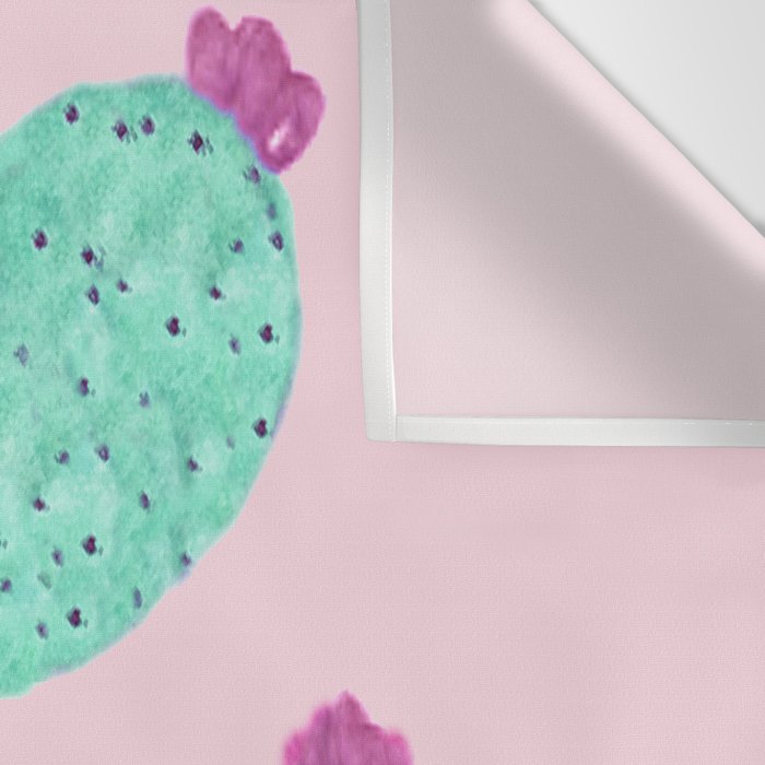 Cactus with pink flowers Wall Tapestry Gallery Image 3
