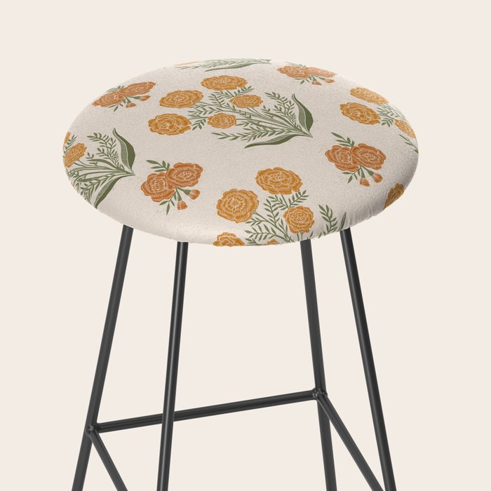 Marigold Block Print Stool Gallery Image 2