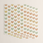 Spring Tulips XII Neutral Multicolor Mid Century Flowers Wrapping Paper Gallery Image 3