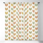 Spring Tulips XII Neutral Multicolor Mid Century Flowers Window Curtain Gallery Image 5