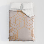 Hex 612 Copper Duvet Cover Gallery Image 6