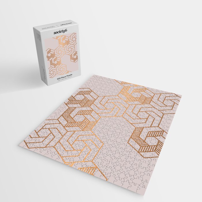 Hex 612 Copper Jigsaw Puzzle Gallery Image 2