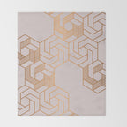 Hex 612 Copper Throw Blanket Gallery Image 2