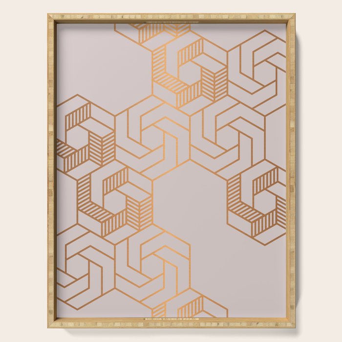 Hex 612 Copper Serving Tray Gallery Image 1