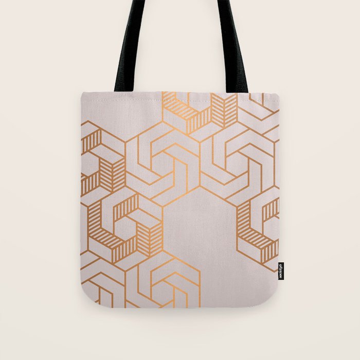 Hex 612 Copper Tote Bag Gallery Image 1