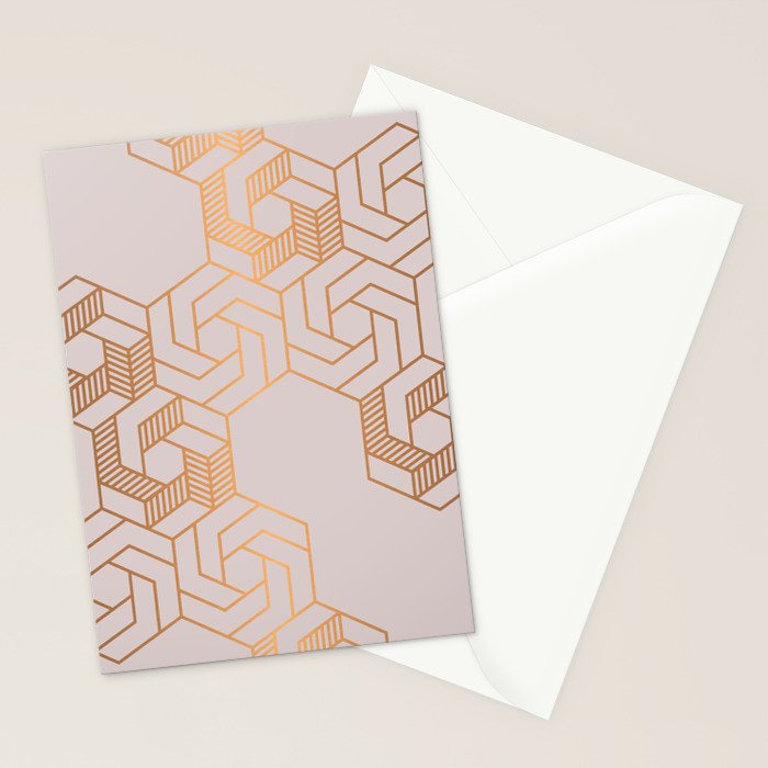 Hex 612 Copper Stationery Card Gallery Image 2