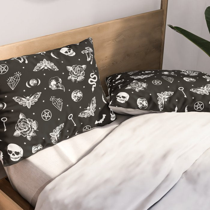 Witchcraft B&W Pillow Sham Gallery Image 2