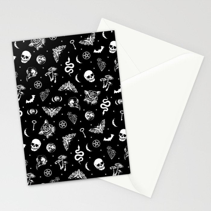 Witchcraft B&W Stationery Card Gallery Image 2
