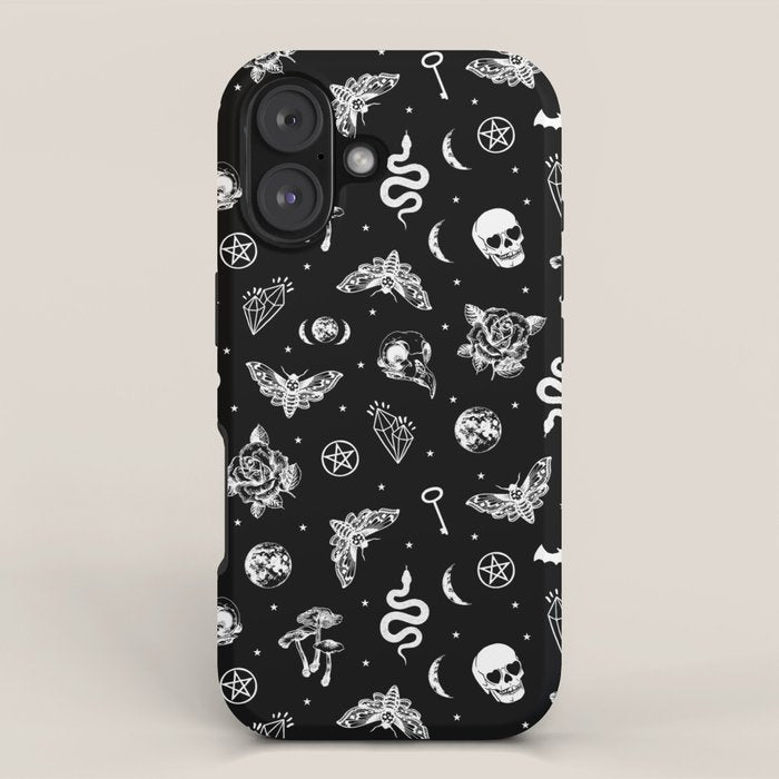 Witchcraft B&W iPhone Case Gallery Image 1