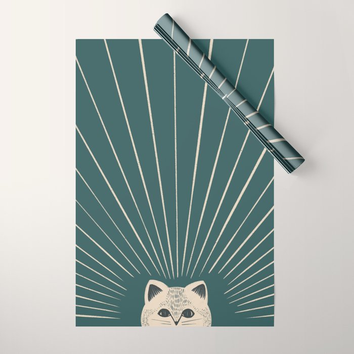 Good Morning son - Kitty Wrapping Paper Gallery Image 1