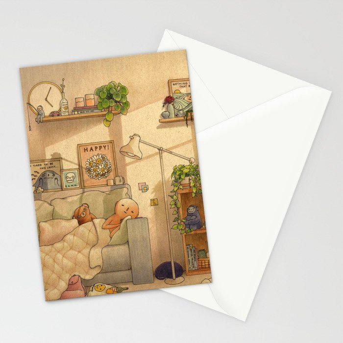 Couch Nap Stationery Card Gallery Image 2