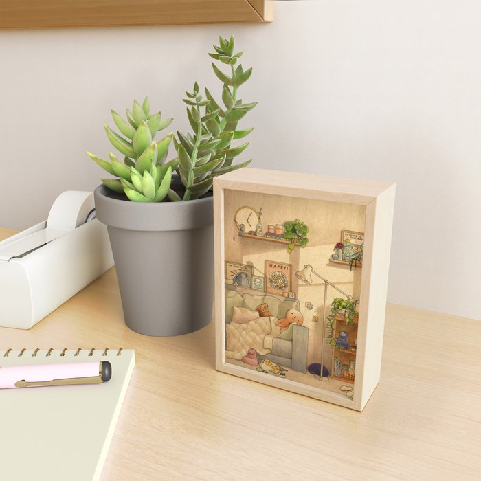 Couch Nap Mini Art Print Gallery Image 2