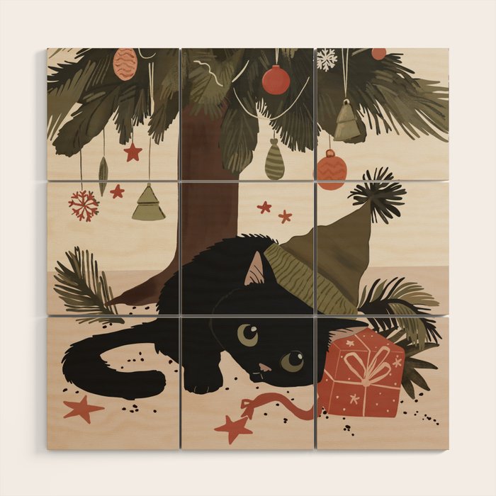 Purrfect Surprise Wood Wall Art Gallery Image 1