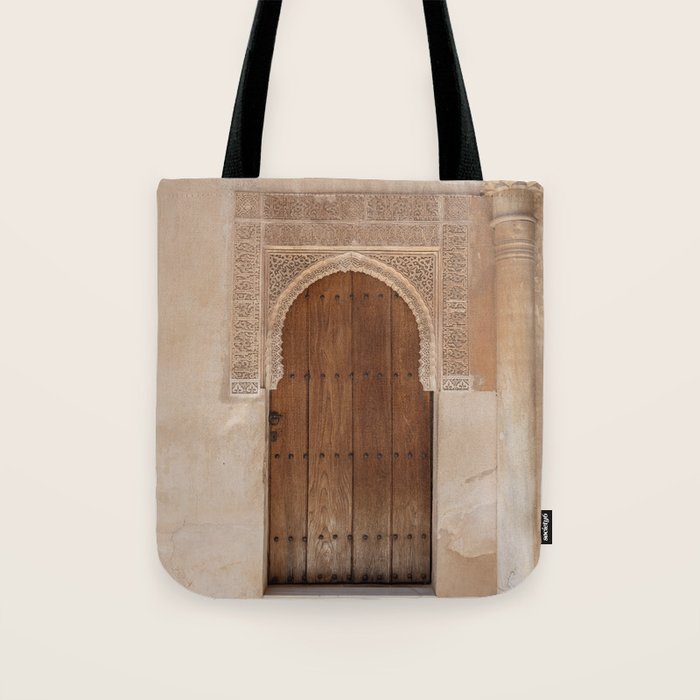 Majestic Alhambra Door - Granada Spain Tote Bag Gallery Image 1