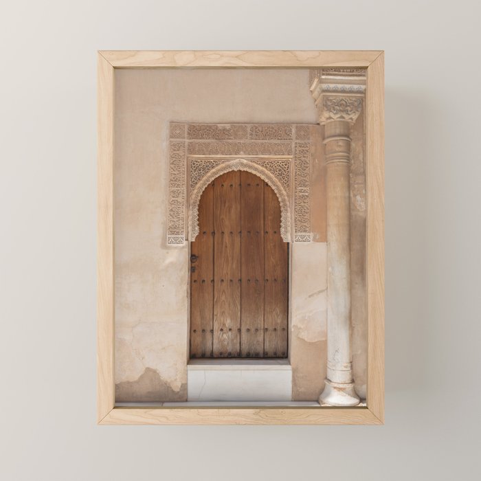 Majestic Alhambra Door - Granada Spain Mini Art Print Gallery Image 1