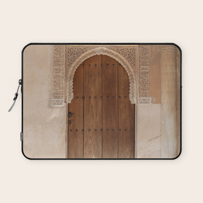 Majestic Alhambra Door - Granada Spain Laptop Sleeve Gallery Image 1