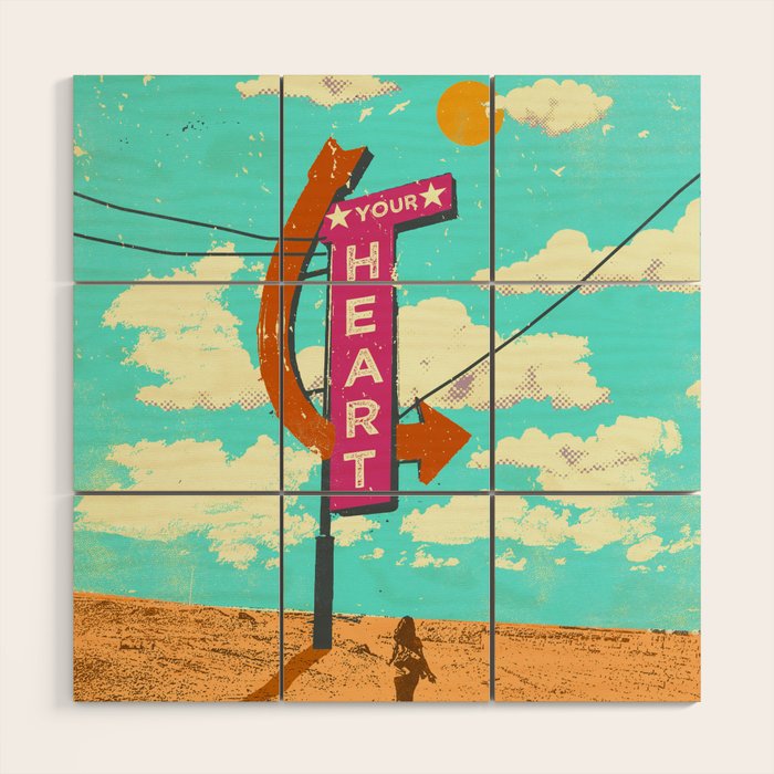 YOUR HEART Wood Wall Art Gallery Image 1