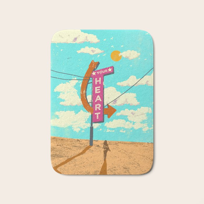 YOUR HEART Bath Mat Gallery Image 1