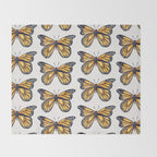 Monarch Butterfly Throw Blanket Gallery Image 2