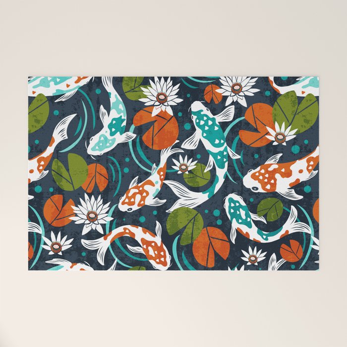 Koi Pond - Orange Welcome Mat Gallery Image 1