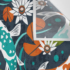 Koi Pond - Orange Wall Tapestry Gallery Image 3