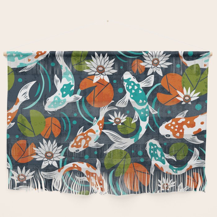 Koi Pond - Orange Wall Hanging Gallery Image 1