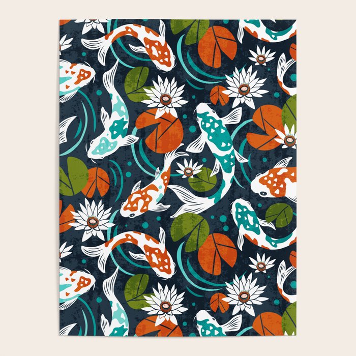 Koi Pond - Orange Poster Gallery Image 4