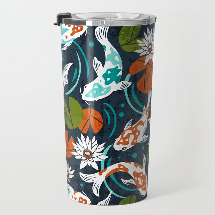 Koi Pond - Orange Travel Mug Gallery Image 3