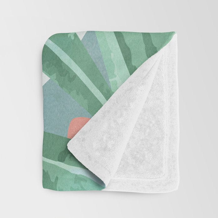 Leaf Design 02 Throw Blanket Gallery Image 3