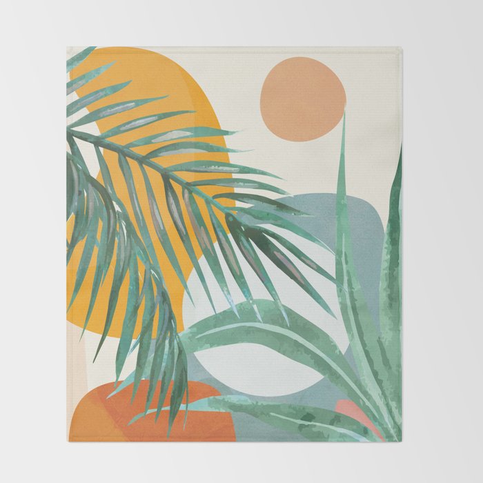 Leaf Design 02 Throw Blanket Gallery Image 2