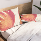 Linocut Flower / Viva Magenta Pillow Sham Gallery Image 2