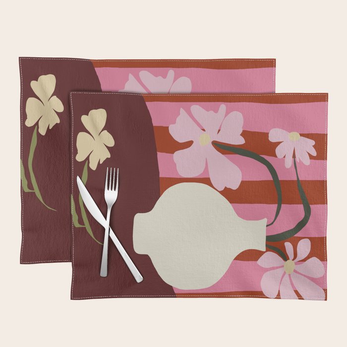 Summer stripped pottery  Placemat Gallery Image 1