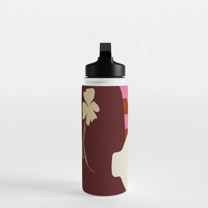 Summer stripped pottery  Water Bottle Gallery Image 3