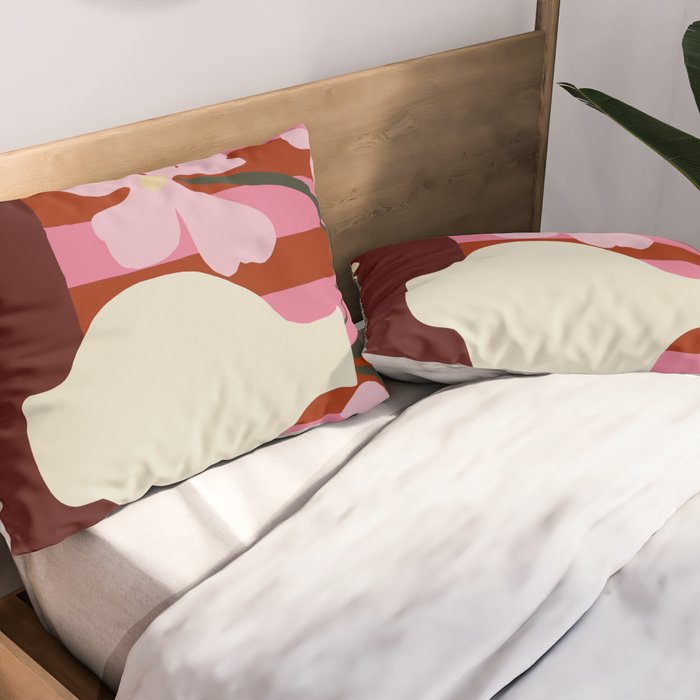 Summer stripped pottery  Pillow Sham Gallery Image 2