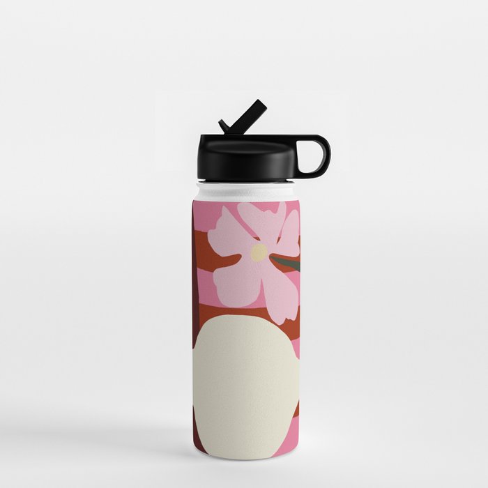 Summer stripped pottery  Water Bottle Gallery Image 1