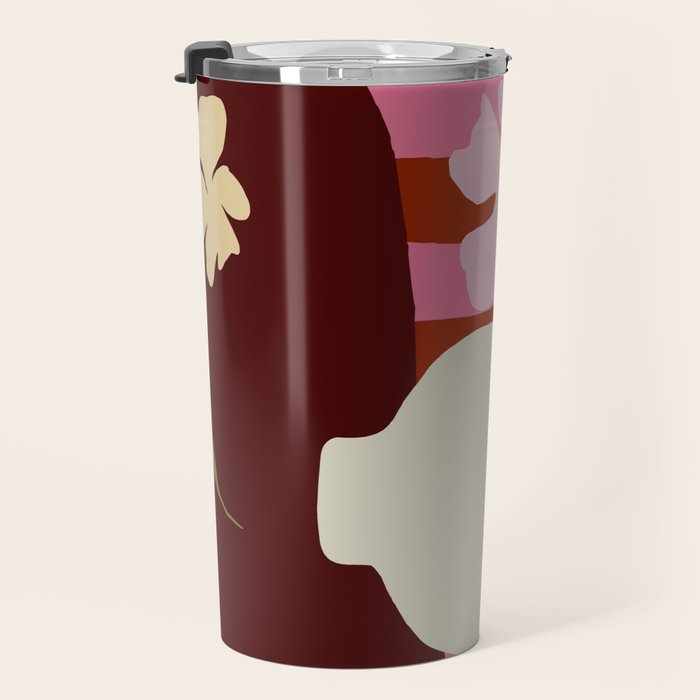 Summer stripped pottery  Travel Mug Gallery Image 3