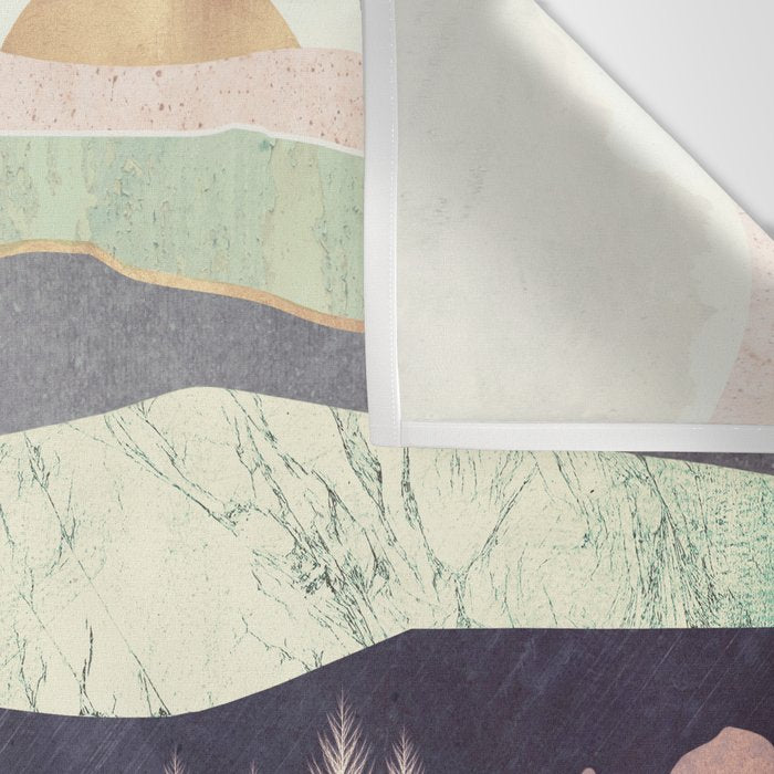 Golden Spring Reflection Wall Tapestry Gallery Image 3