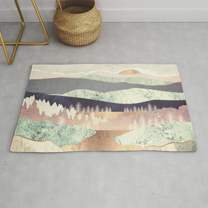 Golden Spring Reflection Rug Gallery Image 1