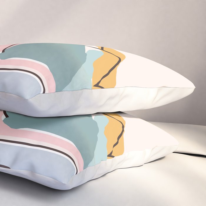 Minimalistic Landscape Pillow Sham Gallery Image 3