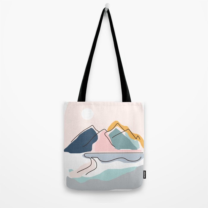 Minimalistic Landscape Tote Bag Gallery Image 2