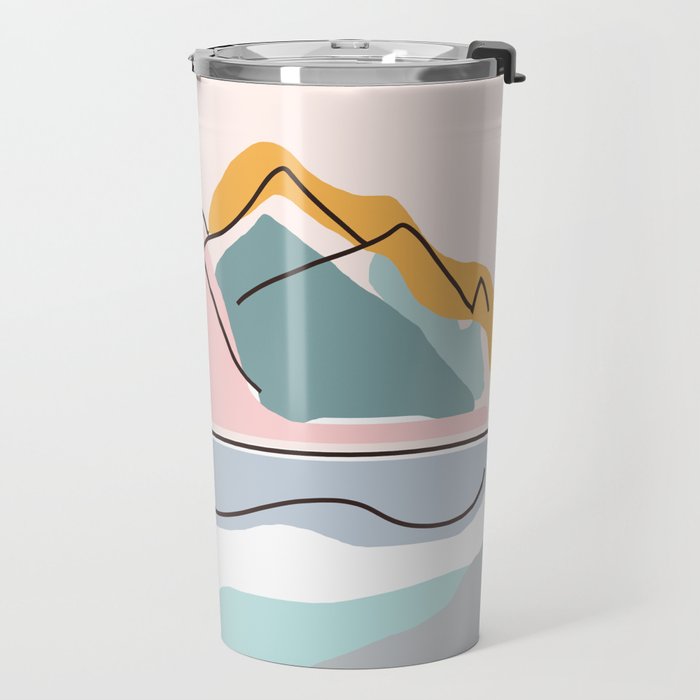Minimalistic Landscape Travel Mug Gallery Image 2