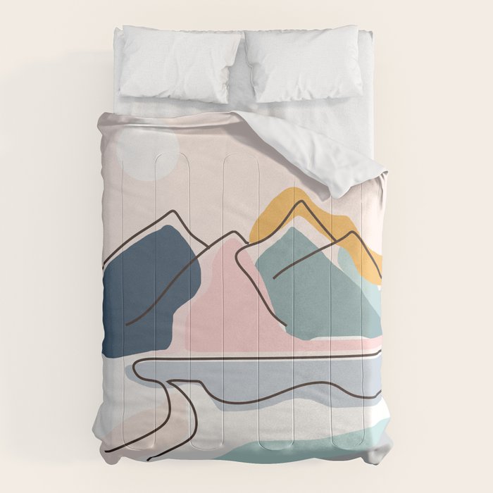 Minimalistic Landscape Comforter Gallery Image 6