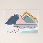 Minimalistic Landscape Welcome Mat Gallery Image 1