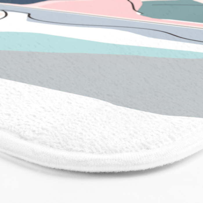 Minimalistic Landscape Bath Mat Gallery Image 3